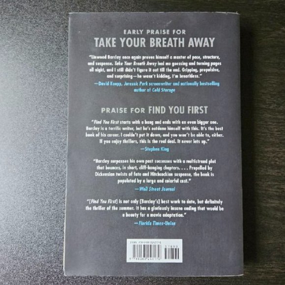 4/$20 Take Your Breath Away: A Novel by Linwood Barclay - Paperback - Picture 6 of 6
